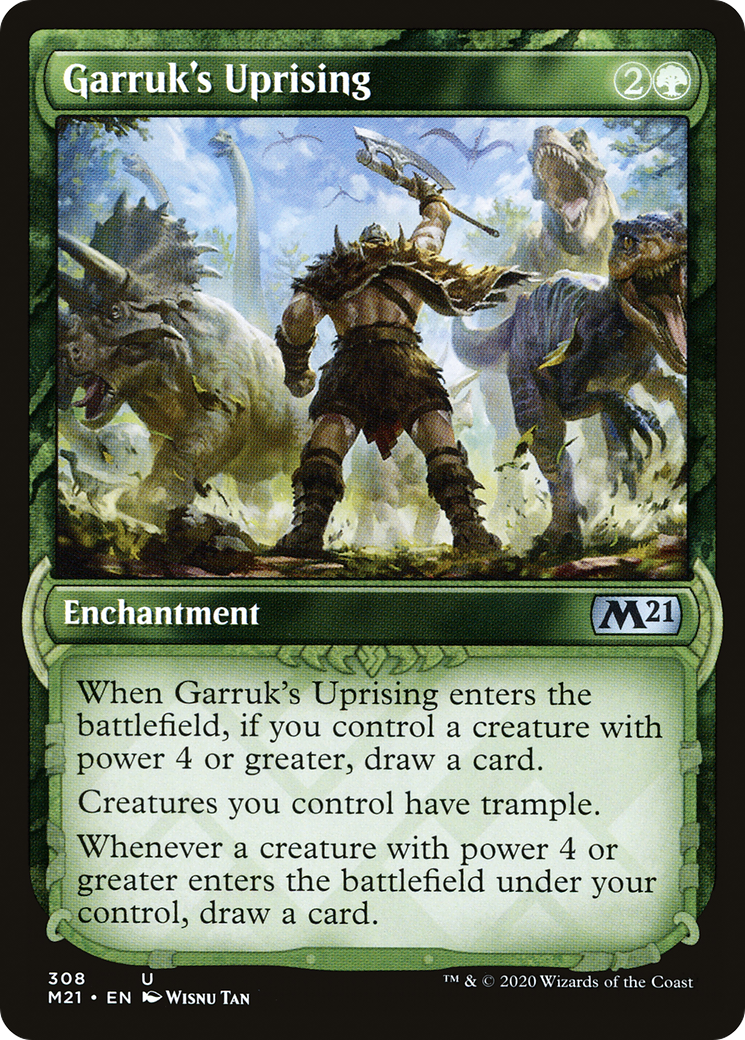 Garruk's Uprising (Showcase) (308) [Core Set 2021] foil - Deck Out Gaming