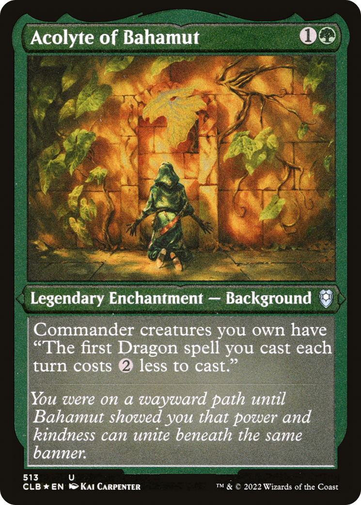 Acolyte of Bahamut (513) [Commander Legends: Battle for Baldur's Gate] etched - Deck Out Gaming