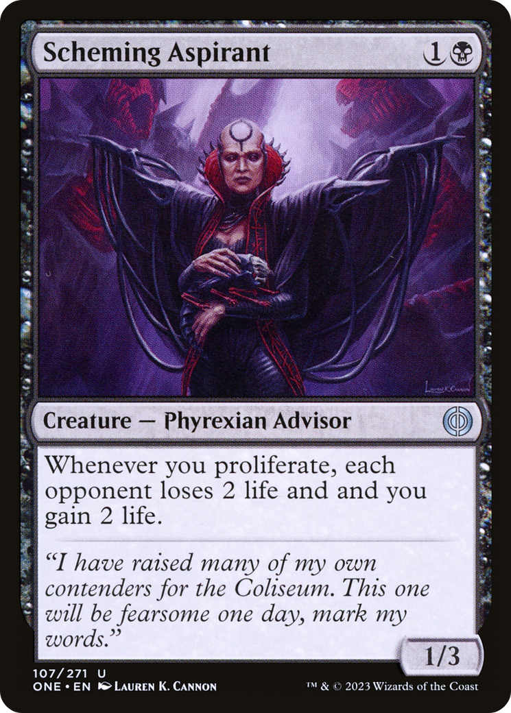 Scheming Aspirant (107) [Phyrexia: All Will Be One] foil - Deck Out Gaming
