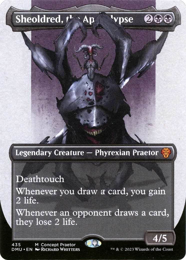Sheoldred, the Apocalypse (Concept Praetor) (435) [Phyrexia: All Will Be One] foil - Deck Out Gaming