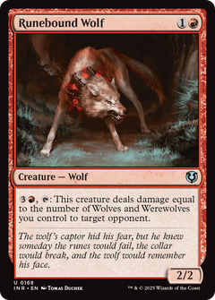 Runebound Wolf (168) [Innistrad Remastered] foil - Deck Out Gaming
