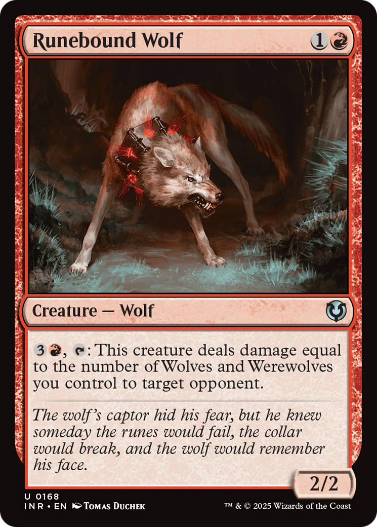 Runebound Wolf (168) [Innistrad Remastered] foil - Deck Out Gaming