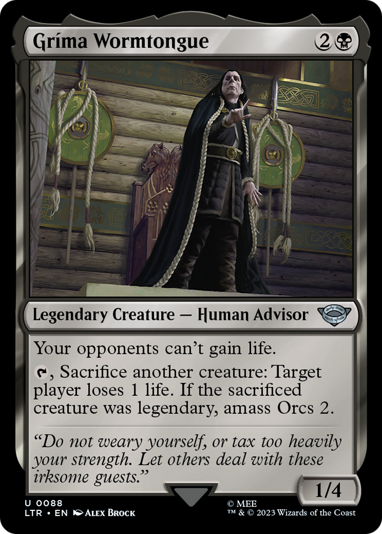 Grima Wormtongue (88) [The Lord of the Rings: Tales of Middle-earth] foil - Deck Out Gaming
