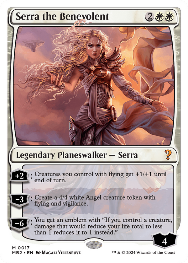 Serra the Benevolent (White Border) (17) [Mystery Booster 2] - Deck Out Gaming