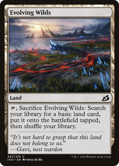 Evolving Wilds (247) [Ikoria: Lair of Behemoths] foil - Deck Out Gaming