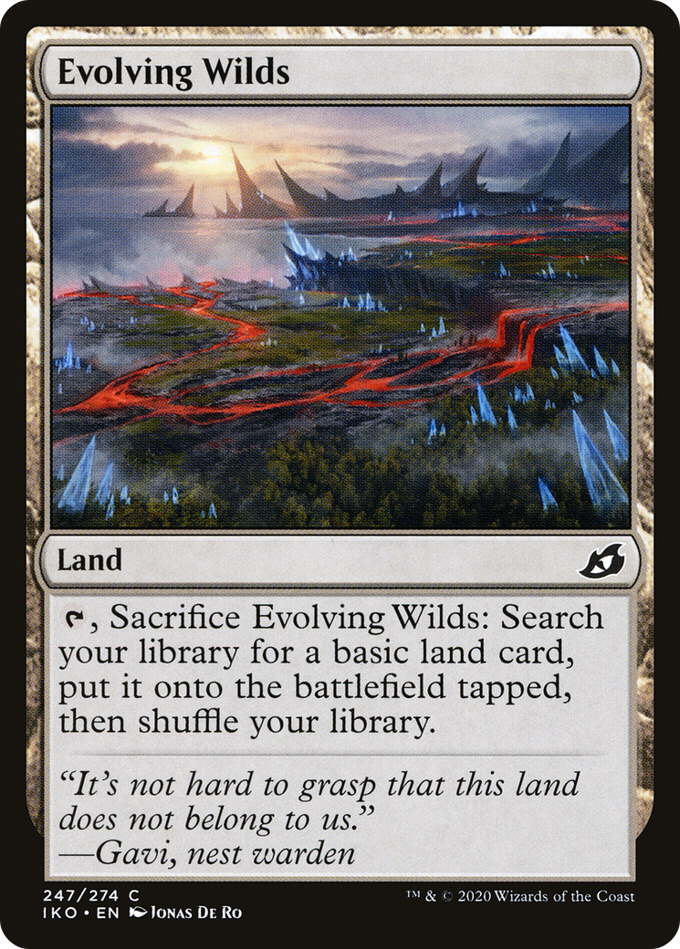 Evolving Wilds (247) [Ikoria: Lair of Behemoths] foil - Deck Out Gaming