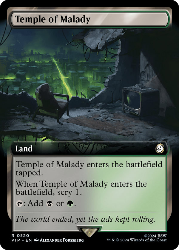 Temple of Malady (Extended Art) (520) [Fallout] - Deck Out Gaming