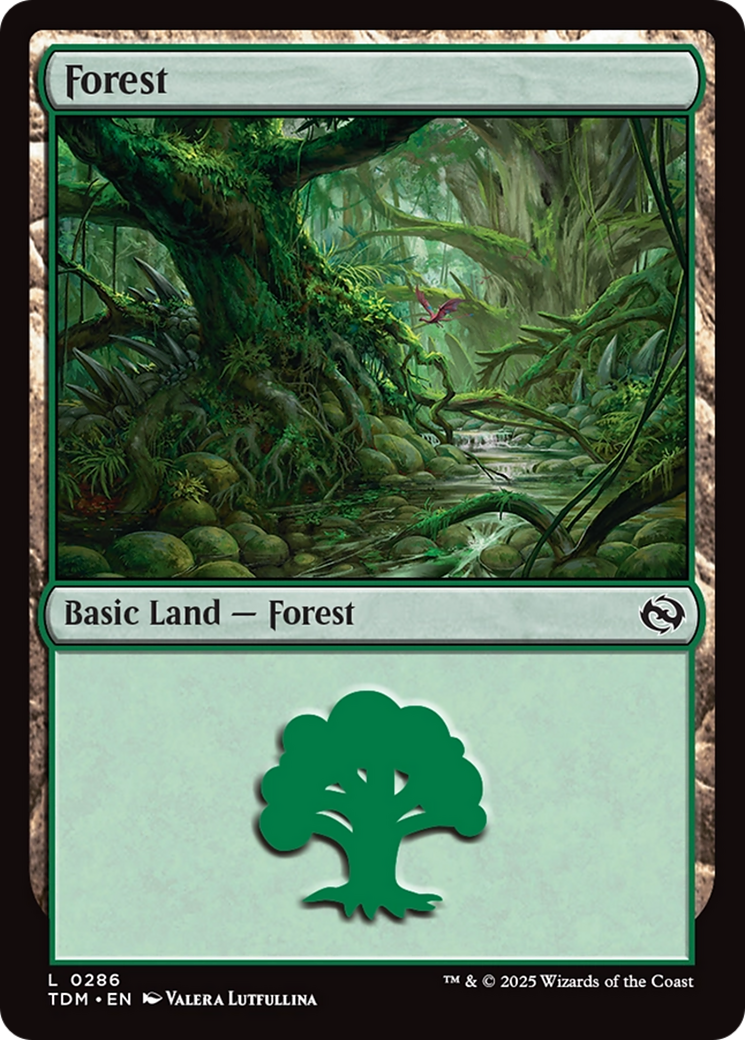 Forest (0286) (286) [Tarkir: Dragonstorm] - Deck Out Gaming