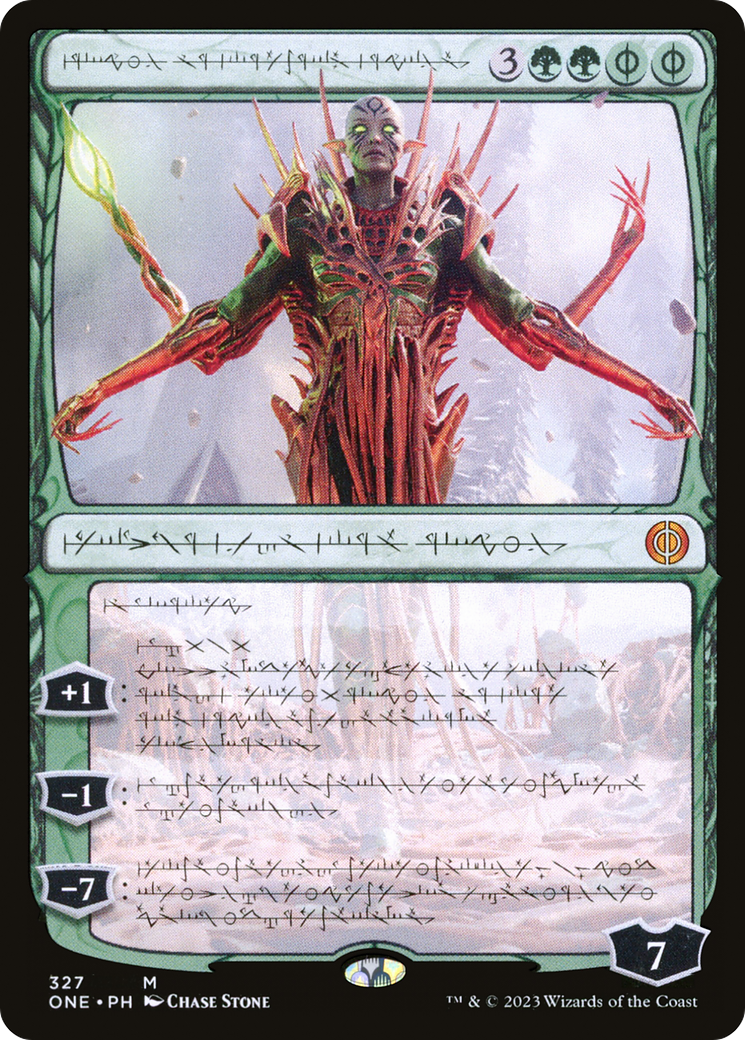 Nissa, Ascended Animist (Phyrexian) (327) [Phyrexia: All Will Be One] - Deck Out Gaming