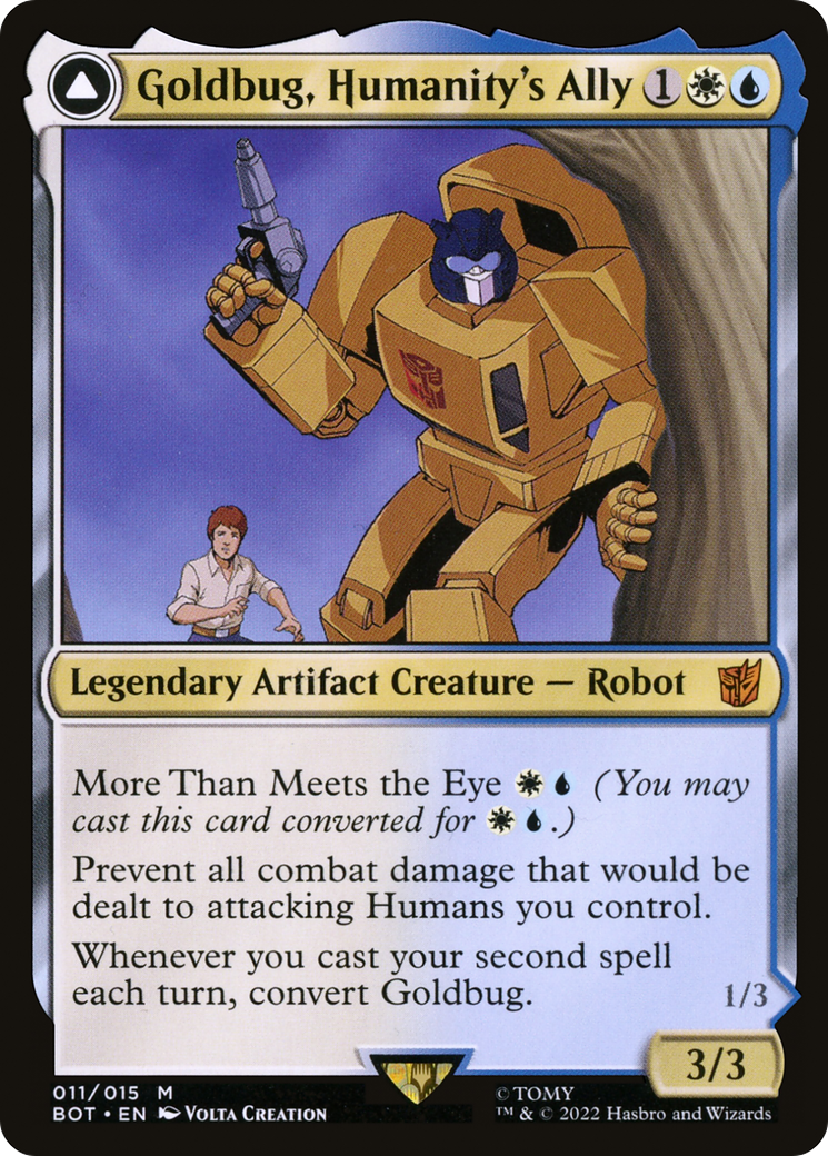 Goldbug, Humanity's Ally (11) [Universes Beyond: Transformers] - Deck Out Gaming
