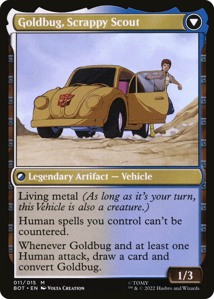 Goldbug, Humanity's Ally (11) [Universes Beyond: Transformers] - Deck Out Gaming