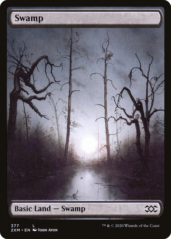 Swamp (377) (377) [Double Masters] foil - Deck Out Gaming