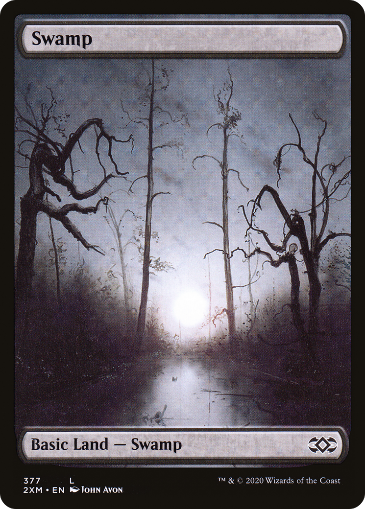 Swamp (377) (377) [Double Masters] foil - Deck Out Gaming