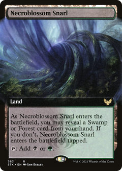 Necroblossom Snarl (Extended Art) (363) [Strixhaven: School of Mages] foil - Deck Out Gaming