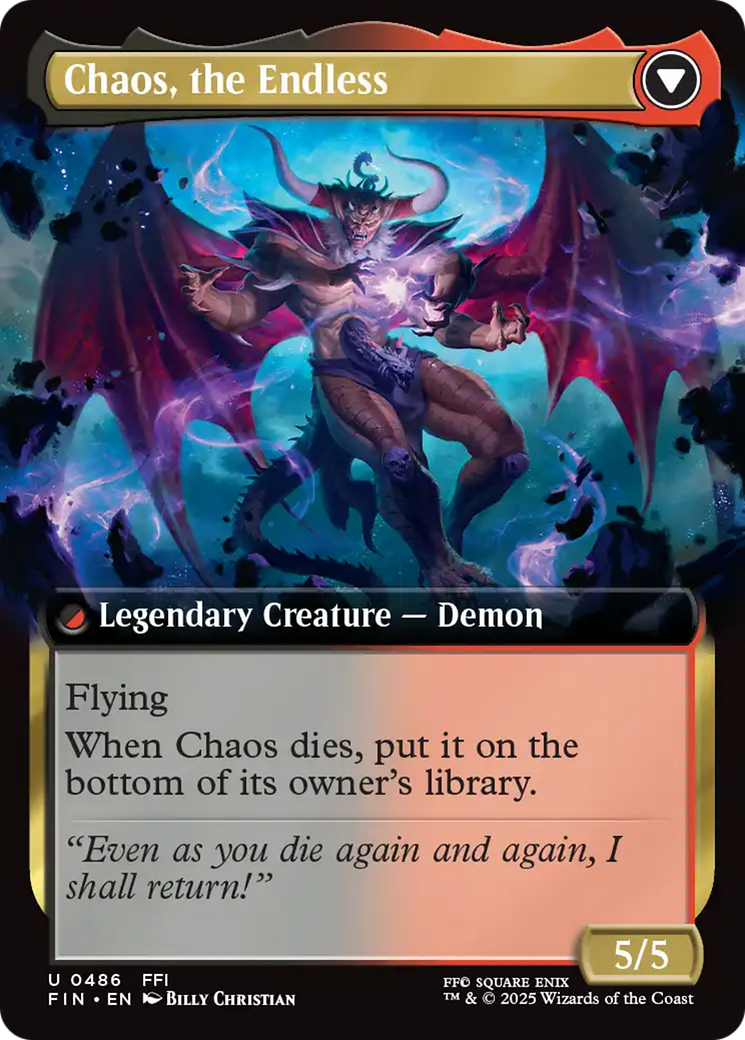 Garland, Knight of Cornelia // Chaos, the Endless (486) [FINAL FANTASY] foil - Deck Out Gaming