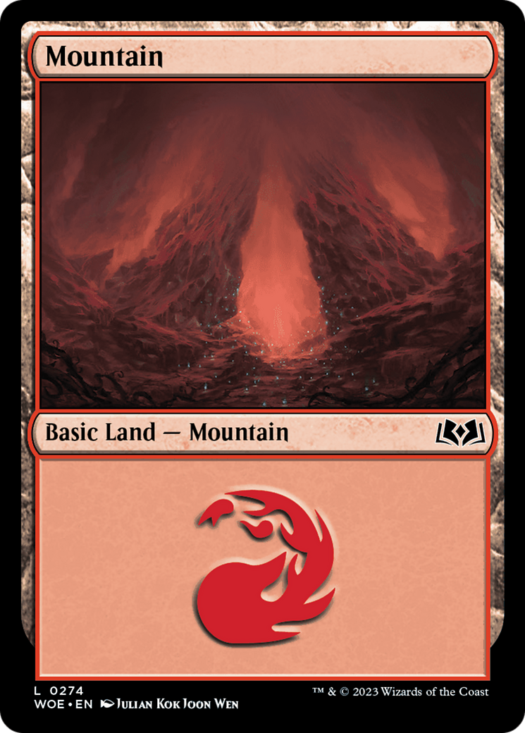 Mountain (0274) (274) [Wilds of Eldraine] foil - Deck Out Gaming