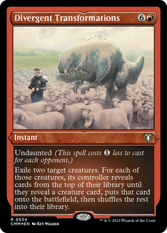 Divergent Transformations (534) [Commander Masters] etched - Deck Out Gaming
