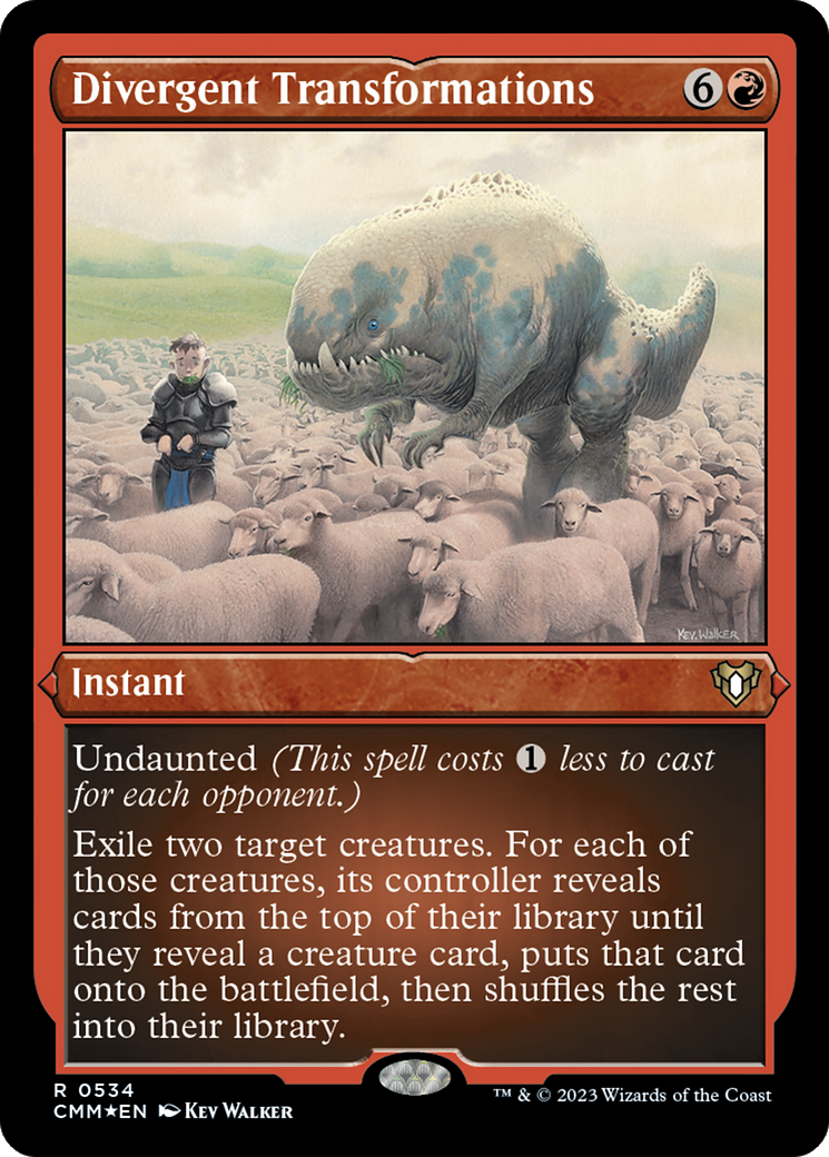 Divergent Transformations (534) [Commander Masters] etched - Deck Out Gaming