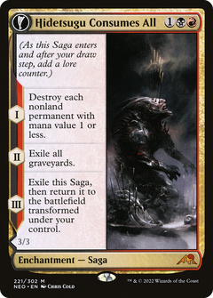 Hidetsugu Consumes All (221) [Kamigawa: Neon Dynasty] - Deck Out Gaming