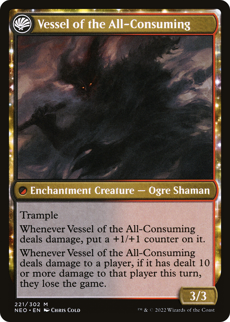 Hidetsugu Consumes All (221) [Kamigawa: Neon Dynasty] foil - Deck Out Gaming