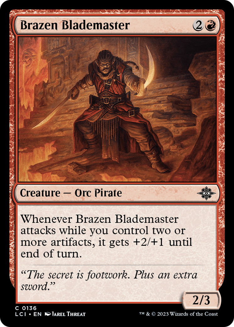 Brazen Blademaster (136) [The Lost Caverns of Ixalan] foil - Deck Out Gaming