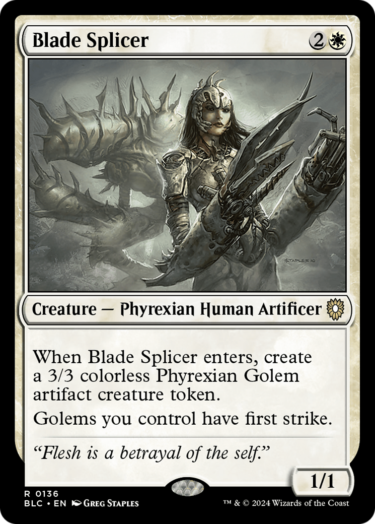 Blade Splicer (136) [Bloomburrow Commander] - Deck Out Gaming