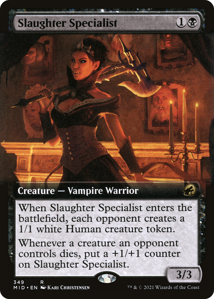 Slaughter Specialist (Extended Art) (349) [Innistrad: Midnight Hunt] foil - Deck Out Gaming