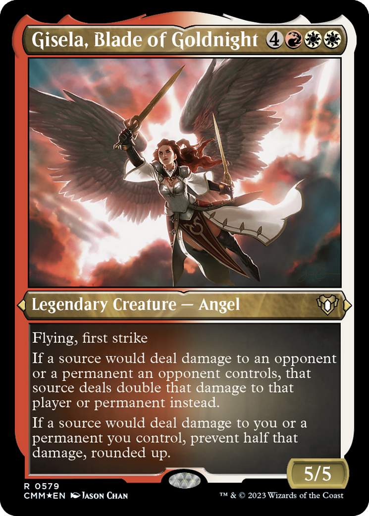 Gisela, Blade of Goldnight (579) [Commander Masters] etched - Deck Out Gaming