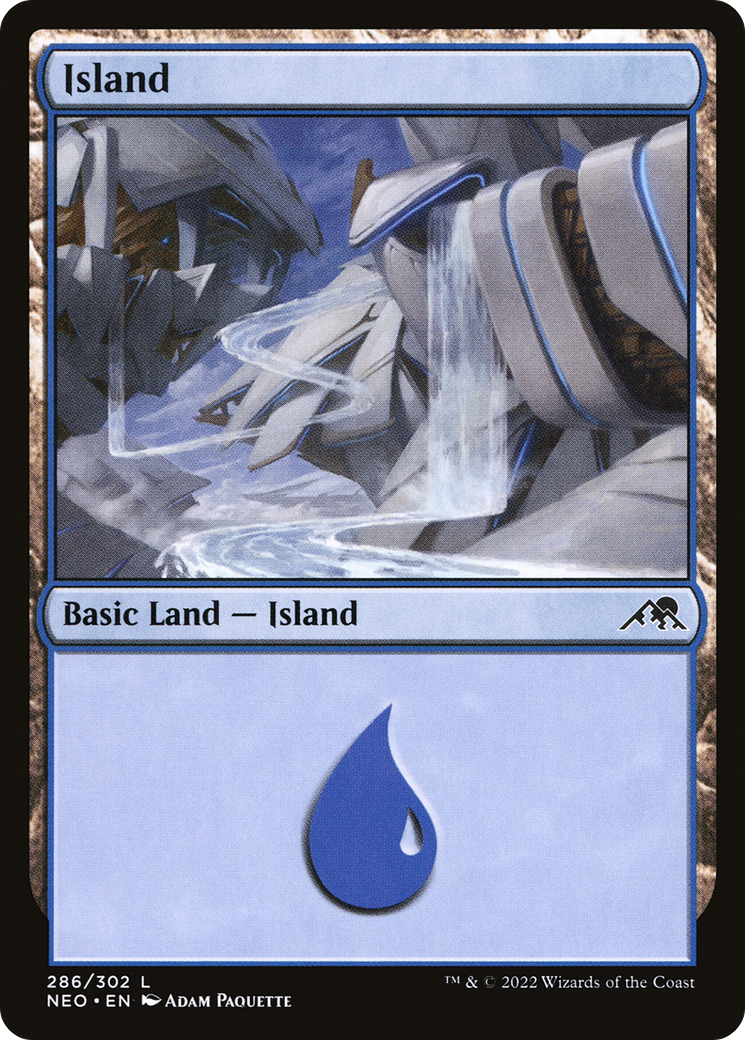 Island (286) (286) [Kamigawa: Neon Dynasty] foil - Deck Out Gaming