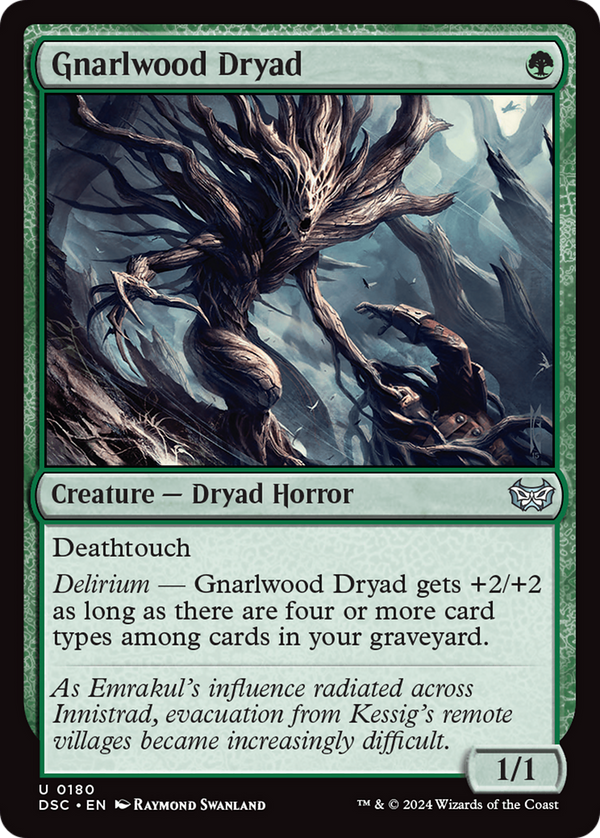 Gnarlwood Dryad (180) [Duskmourn: House of Horror Commander] - Deck Out Gaming