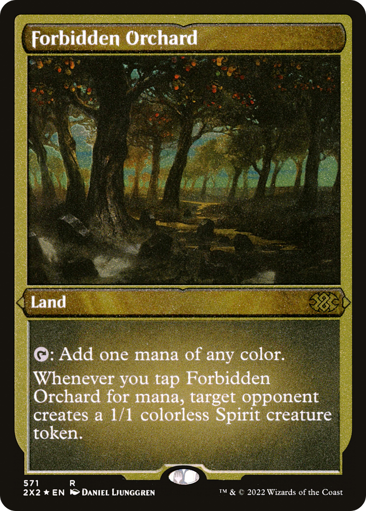 Forbidden Orchard (Foil Etched) (571) [Double Masters 2022] foil - Deck Out Gaming
