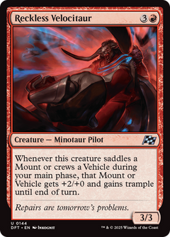 Reckless Velocitaur (144) [Aetherdrift] - Deck Out Gaming