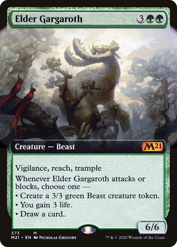 Elder Gargaroth (Extended Art) (373) [Core Set 2021] foil - Deck Out Gaming