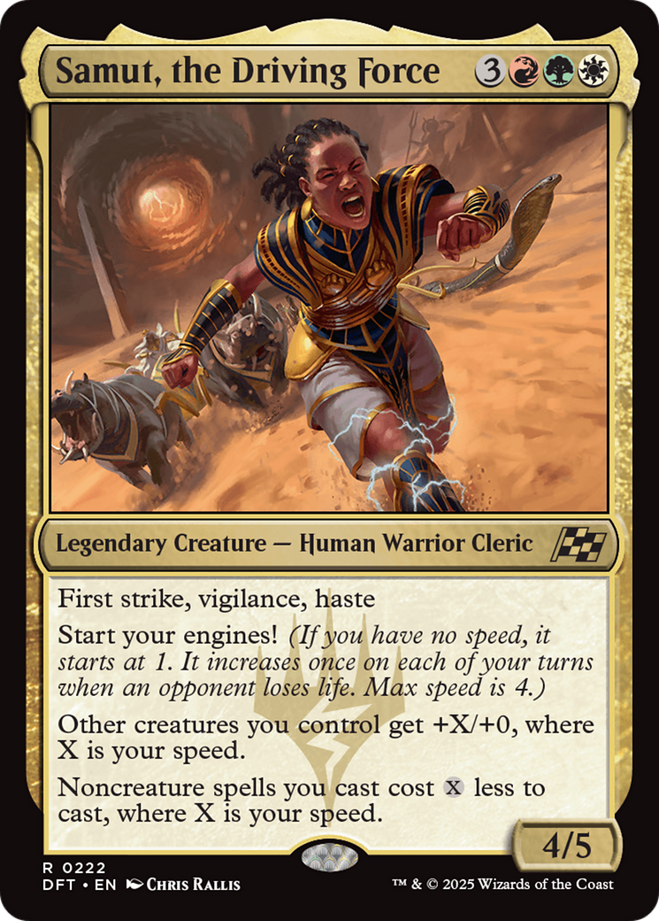 Samut, the Driving Force (222) [Aetherdrift] foil - Deck Out Gaming