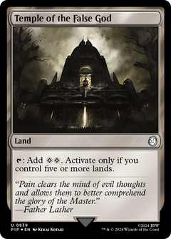 Temple of the False God (Surge Foil) (839) [Fallout] foil - Deck Out Gaming
