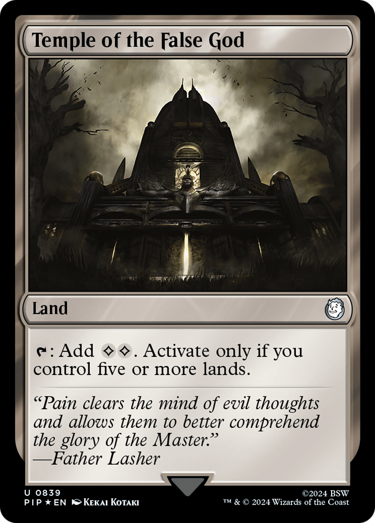 Temple of the False God (Surge Foil) (839) [Fallout] foil - Deck Out Gaming