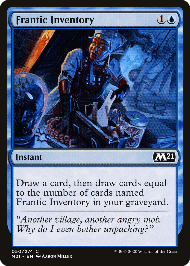 Frantic Inventory (50) [Core Set 2021] foil - Deck Out Gaming
