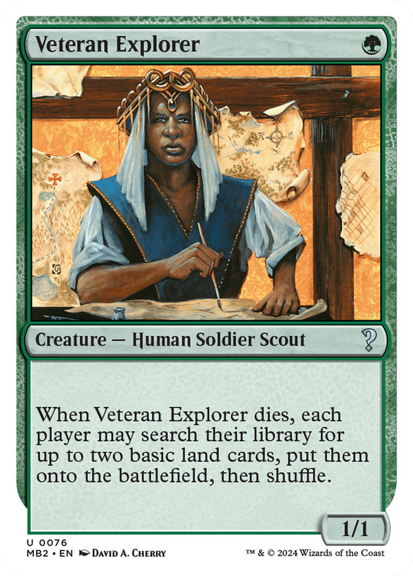 Veteran Explorer (White Border) (76) [Mystery Booster 2] - Deck Out Gaming