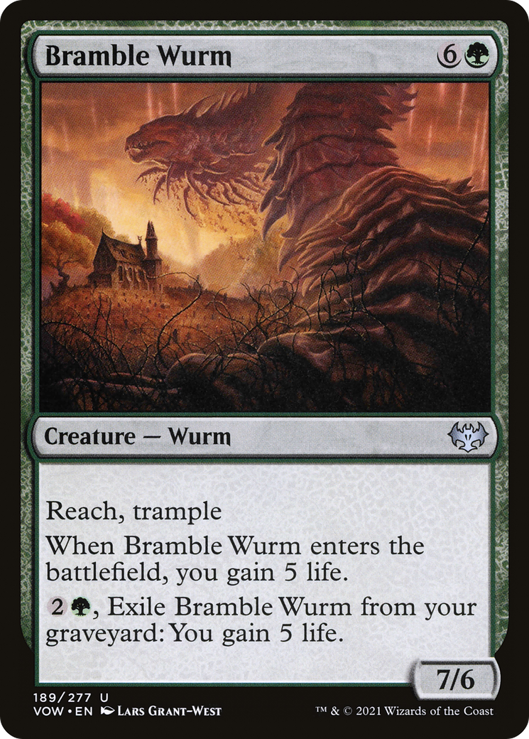 Bramble Wurm (189) [Innistrad: Crimson Vow] foil - Deck Out Gaming