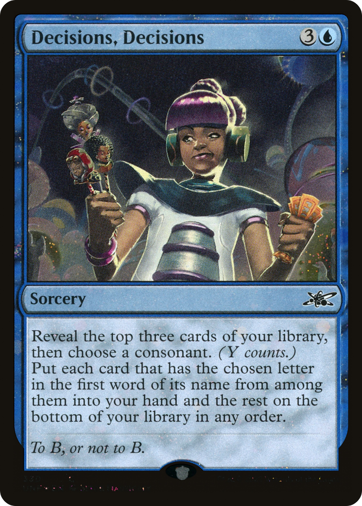 Decisions, Decisions (Galaxy Foil) (330) [Unfinity] foil - Deck Out Gaming