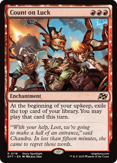 Count on Luck (118) [Aetherdrift] foil - Deck Out Gaming