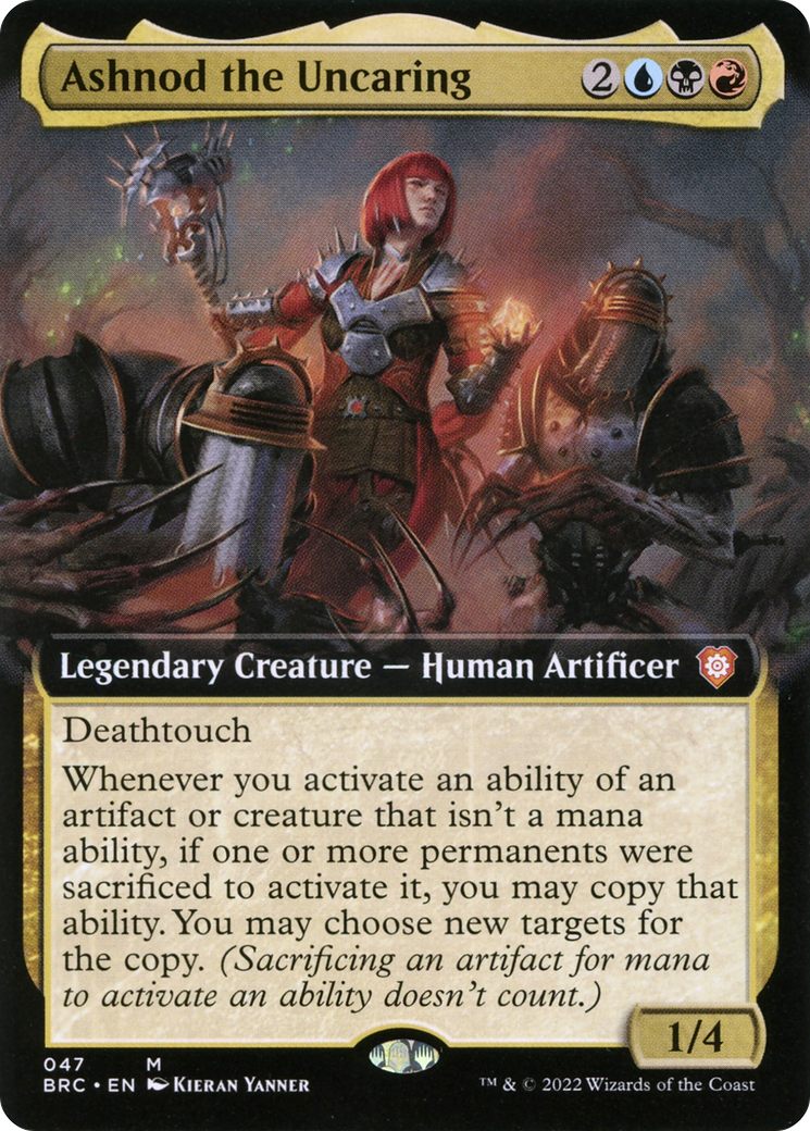 Ashnod the Uncaring (Extended Art) (47) [The Brothers' War Commander] - Deck Out Gaming