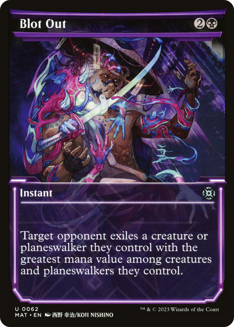 Blot Out (Showcase) (62) [March of the Machine: The Aftermath] foil - Deck Out Gaming