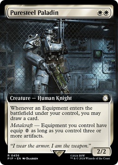 Puresteel Paladin (Extended Art) (456) [Fallout] - Deck Out Gaming