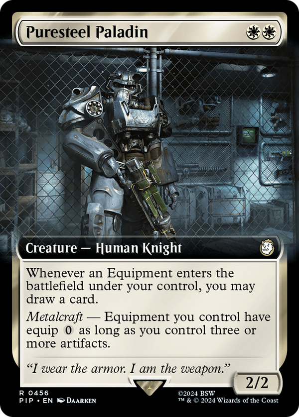 Puresteel Paladin (Extended Art) (456) [Fallout] foil - Deck Out Gaming