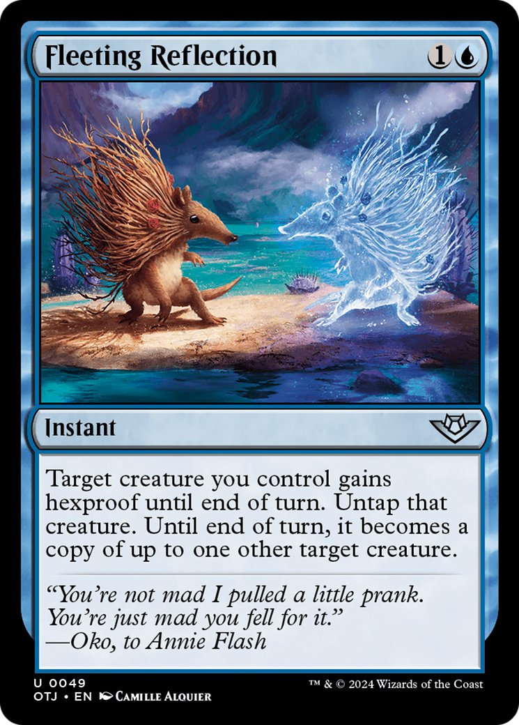 Fleeting Reflection (49) [Outlaws of Thunder Junction] foil - Deck Out Gaming