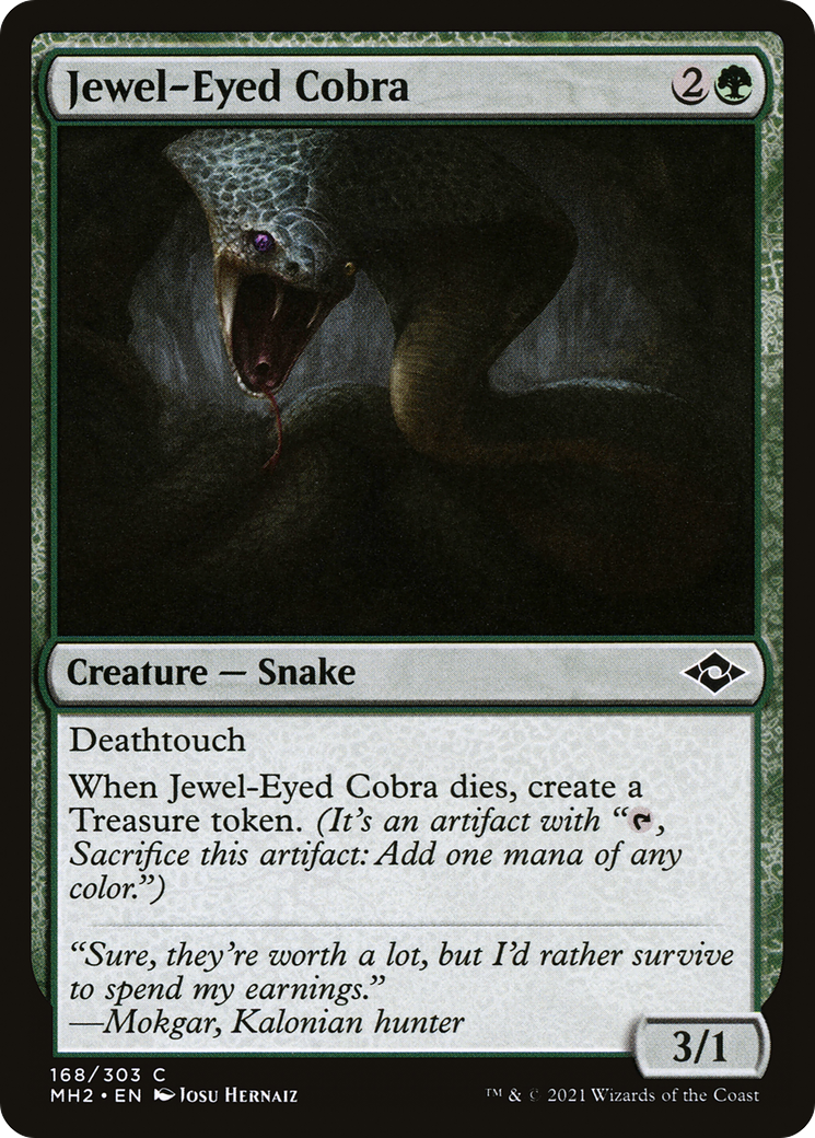 Jewel-Eyed Cobra (168) [Modern Horizons 2] foil - Deck Out Gaming
