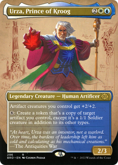 Urza, Prince of Kroog (Borderless) (296) [The Brothers' War] foil - Deck Out Gaming