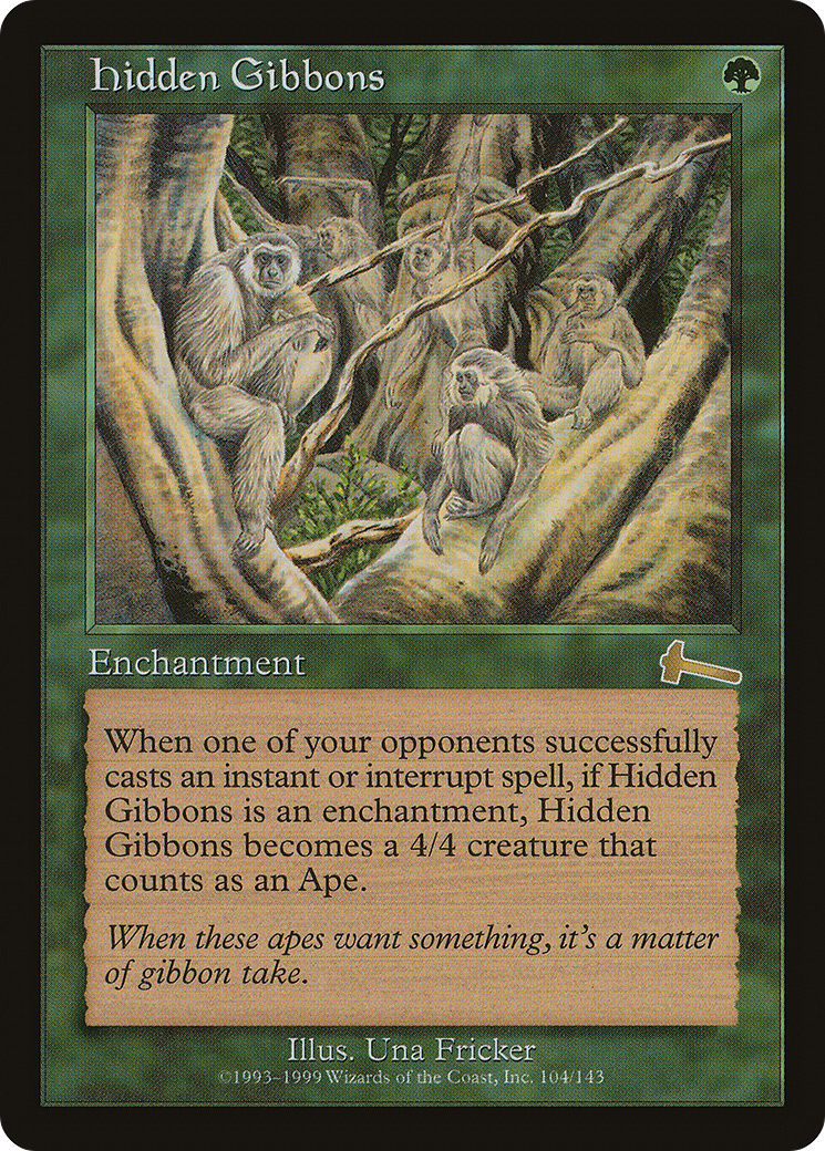 Hidden Gibbons (104) [Urza's Legacy] - Deck Out Gaming