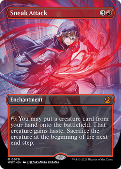 Sneak Attack (Anime Borderless) (79) [Wilds of Eldraine: Enchanting Tales] foil - Deck Out Gaming